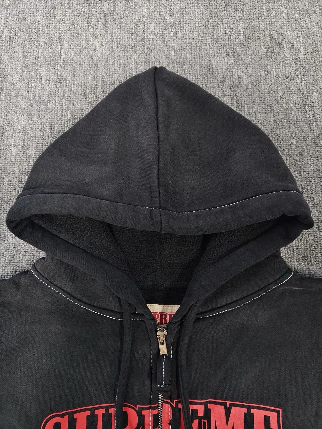 슈프림 x 투루릴리젼 후드 집업 블랙 L 상품이미지4