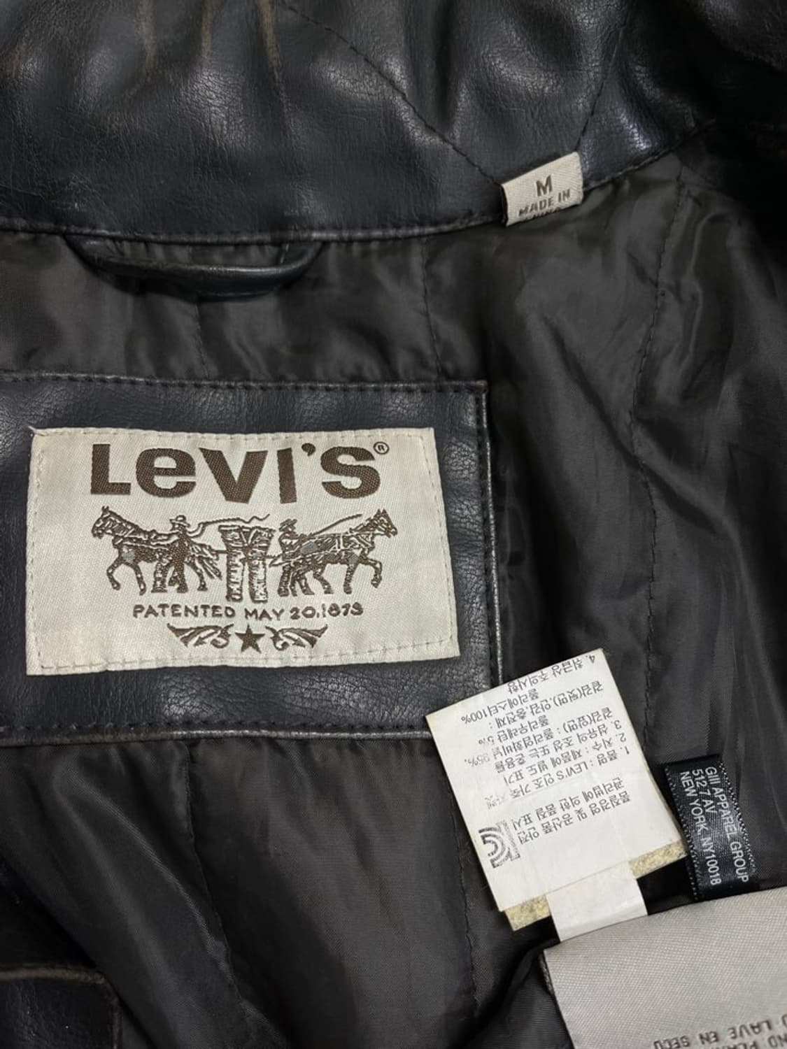 리바이스 하프 레더 자켓/#3428 상품이미지5