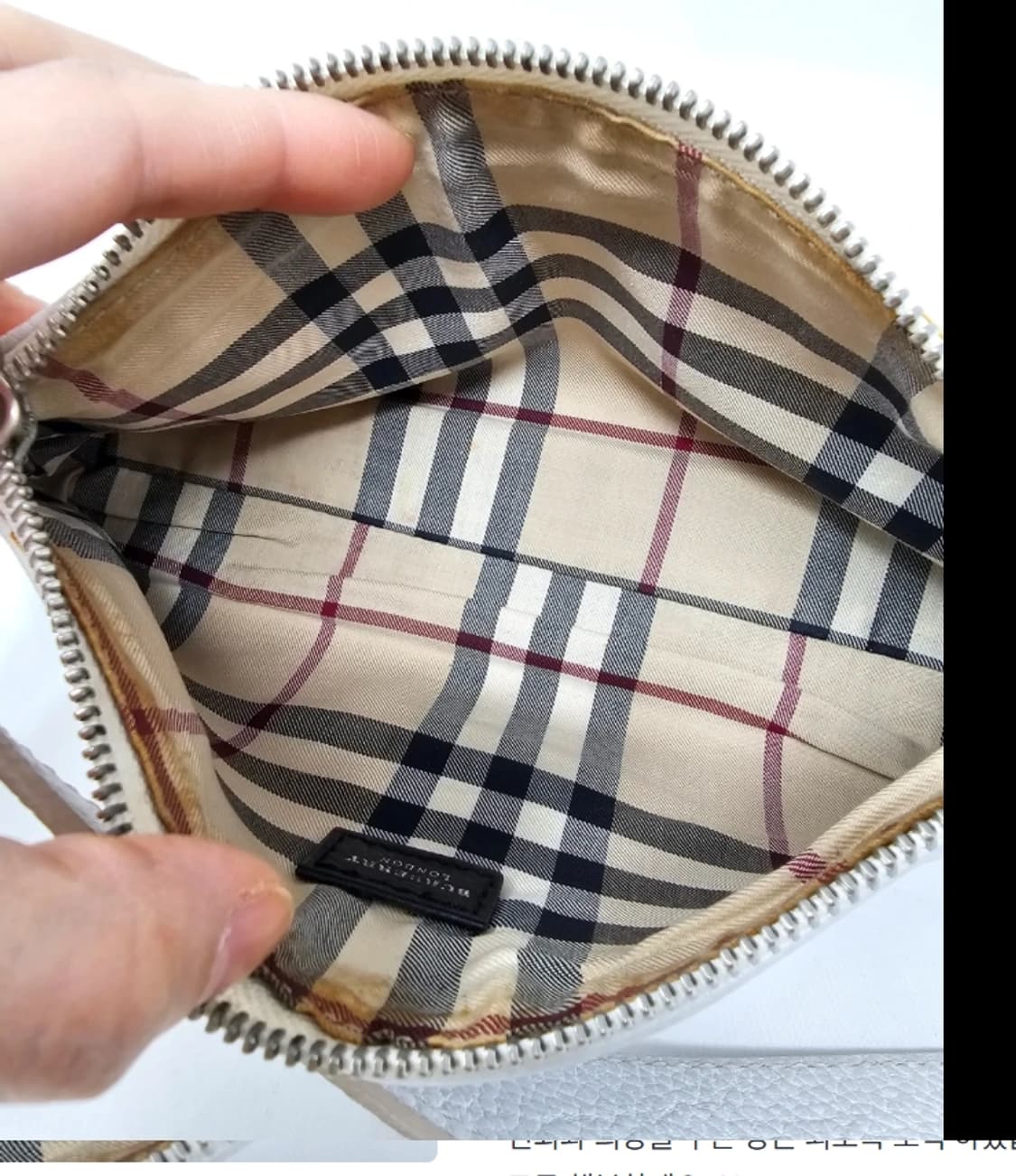 정품 버버리 화이트 가죽 미니 숄더백 상품이미지8