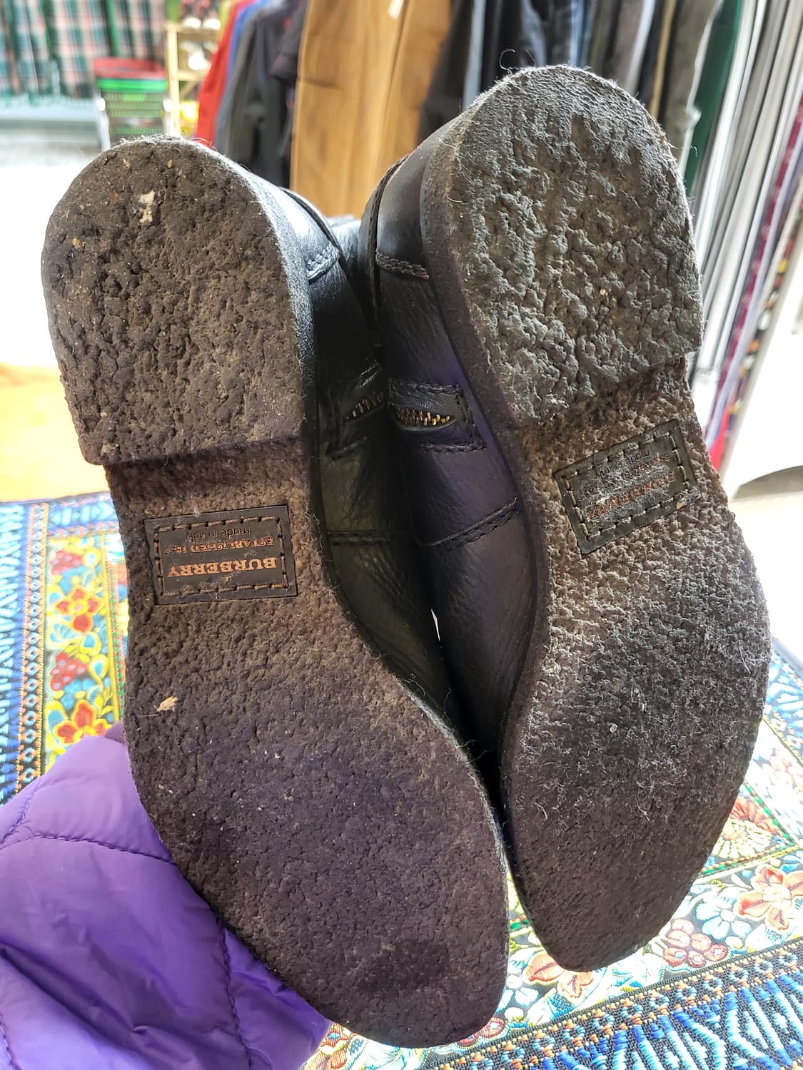 버버리 레더 롱부츠 상품이미지5