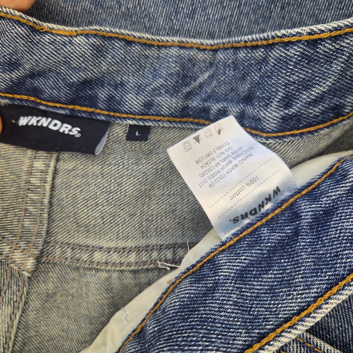 위캔더스 레이싱 데님 팬츠 상품이미지9