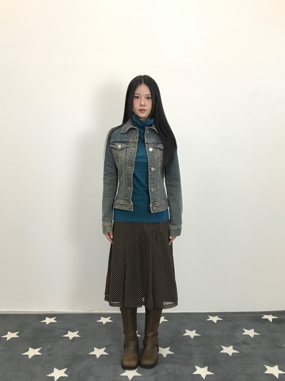 'Cecil McBee' Y2k Fitted Denim Jacket 상품이미지1