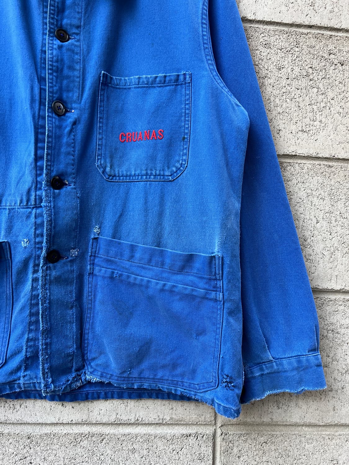 1950s HARD FADED OLD FRENCH 올드모델 프렌치워크자켓 상품이미지5