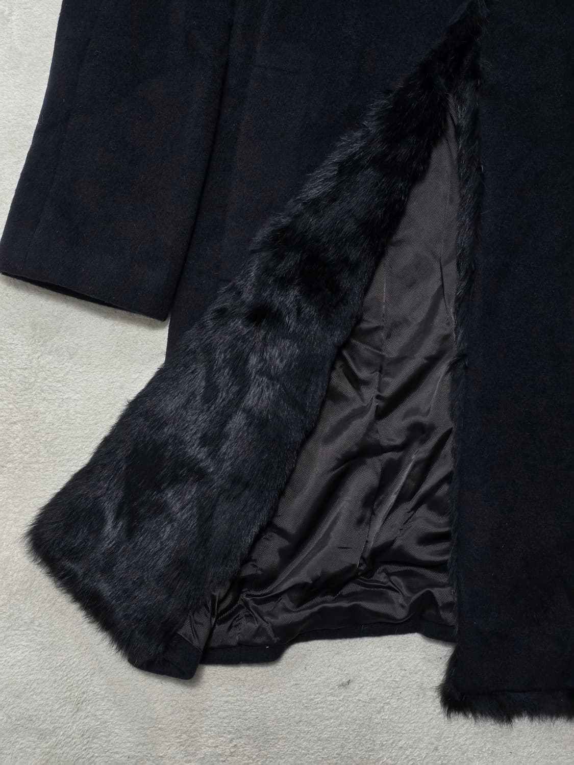 캘빈클라인 앙고라 울 코트 블랙 M 상품이미지5