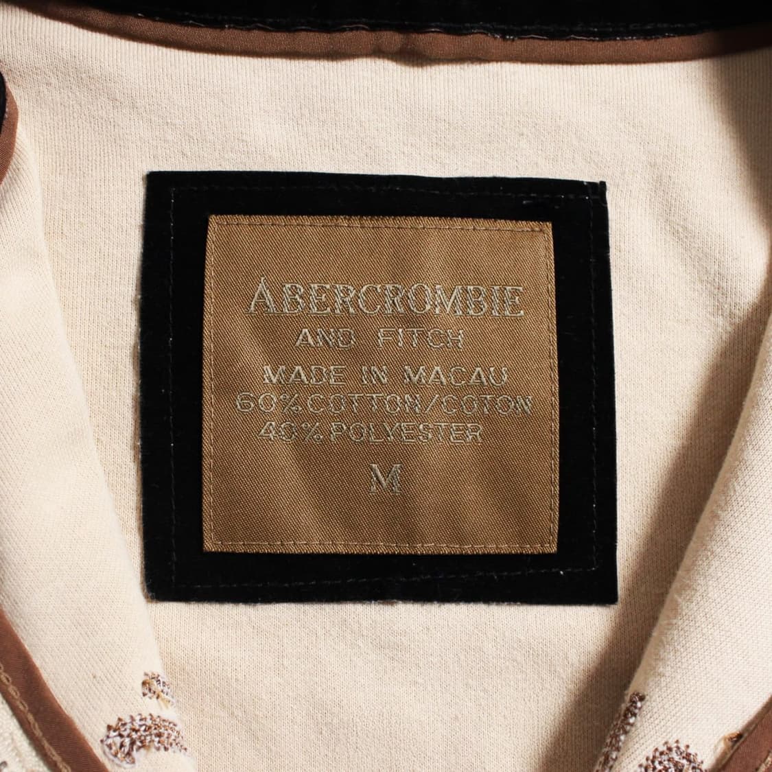 Abercrombie 아베크롬비 크림 아이보리 후드집업 상품이미지6