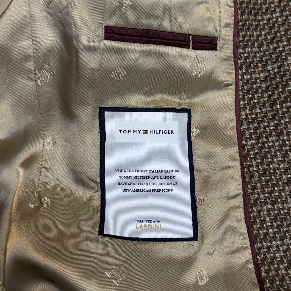 [50] 타미힐피거 X 라르디니 마이크로 하운드투스 울 자켓 상품이미지5