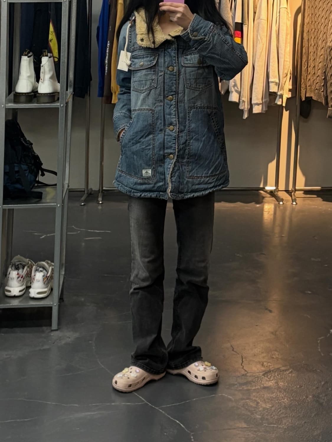 일본빈티지 포켓 버튼 데님 자켓 A2777 상품이미지1