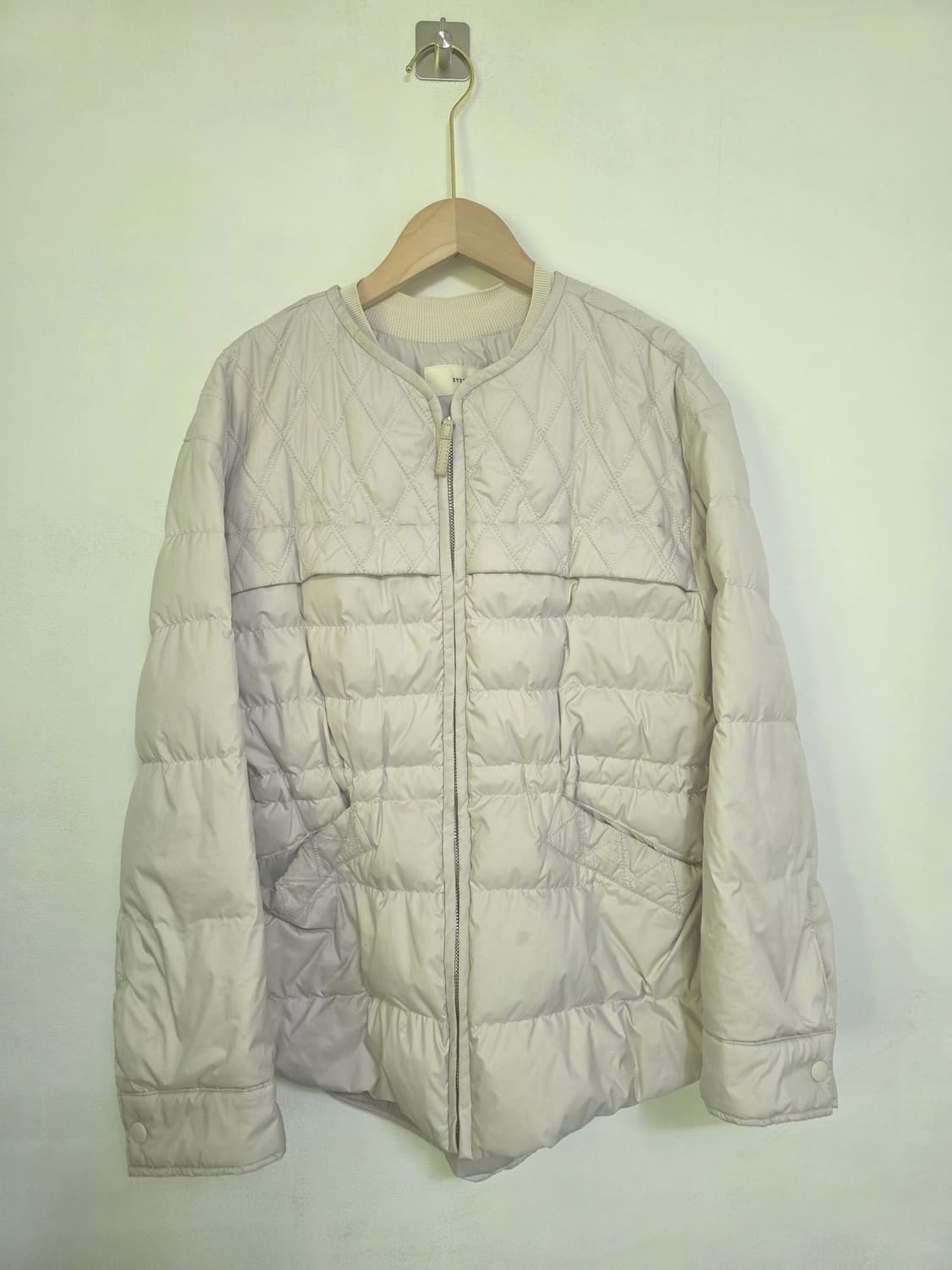 SYSTEM 한섬 시스템 아이보리 경량 솜패딩 82 사이즈 상품이미지1