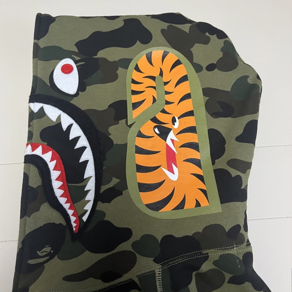 베이프 카모 샤크 풀 후드집업 상품이미지7
