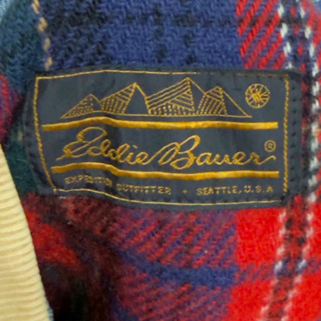 80s 에디바우어 플란넬 안감 데님 자켓 상품이미지6