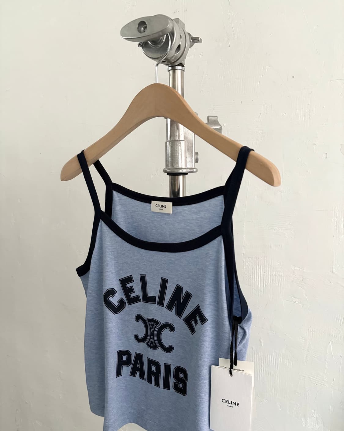 (새상품) Celine 셀린느 블루 컬러 링거 슬리브리스 상품이미지6