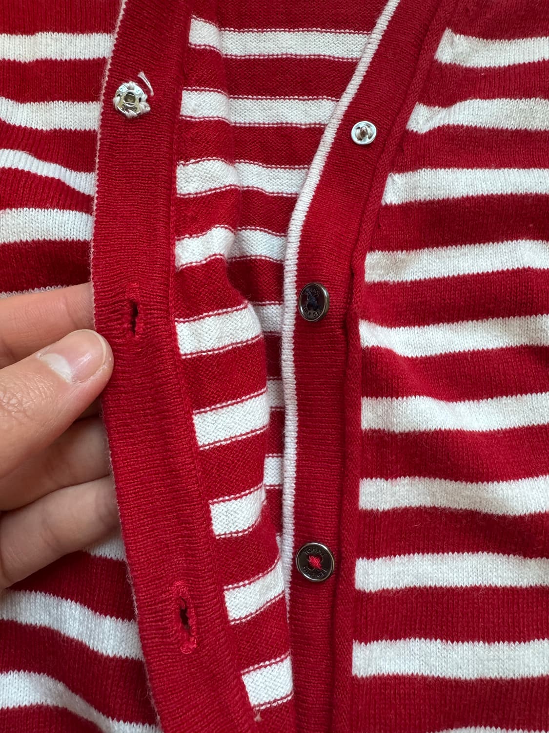 [정품] 타미힐피거 여성 코튼 캐시미어 가디건 (L사이즈/66~77) 상품이미지7