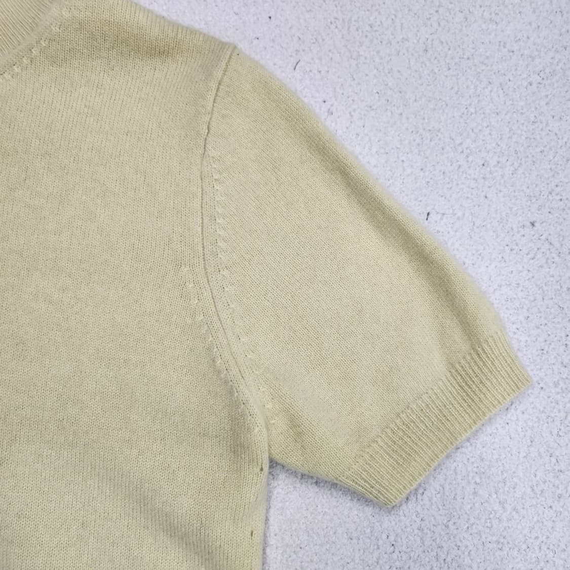 터틀넥 100% 캐시미어 반팔 니트 상품이미지3