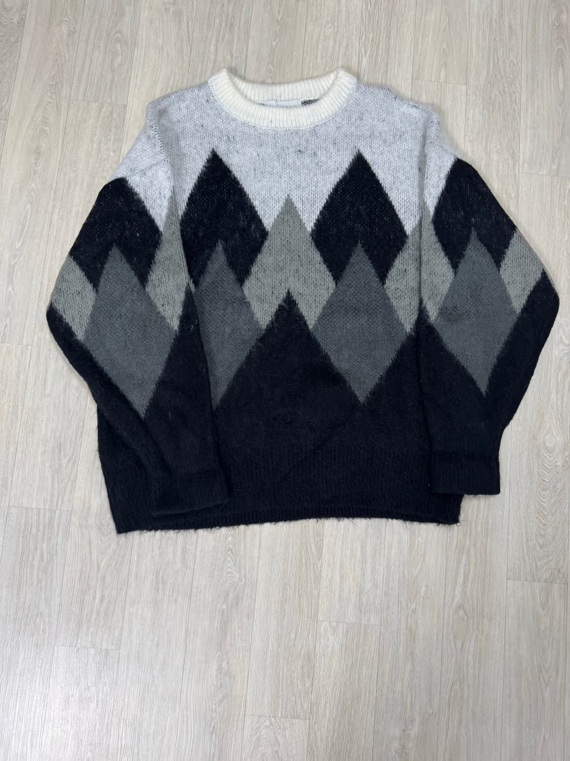 니티드 아가일 니트 M 상품이미지1