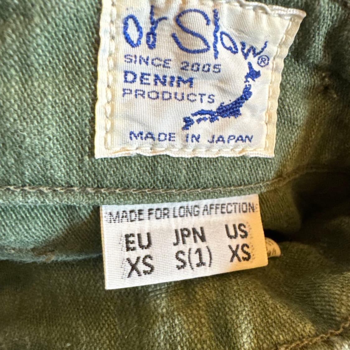 오어슬로우 퍼티그팬츠 슬림핏 s사이즈 상품이미지3