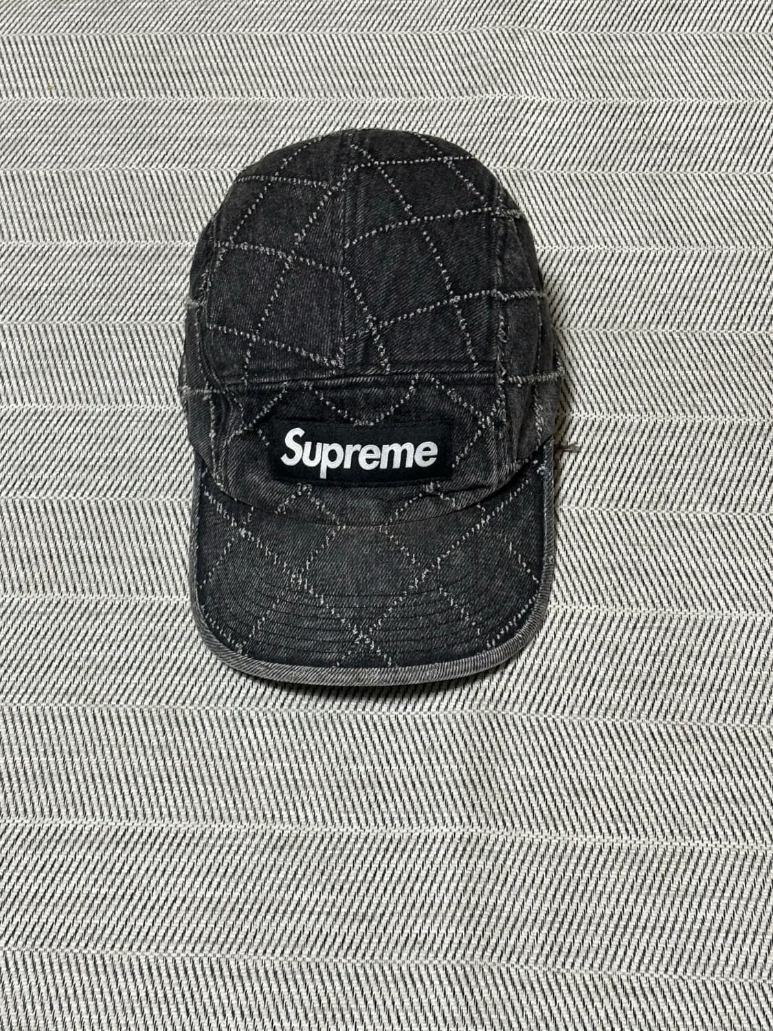 슈프림 펀치드 데님 캠프캡 23fw 상품이미지1