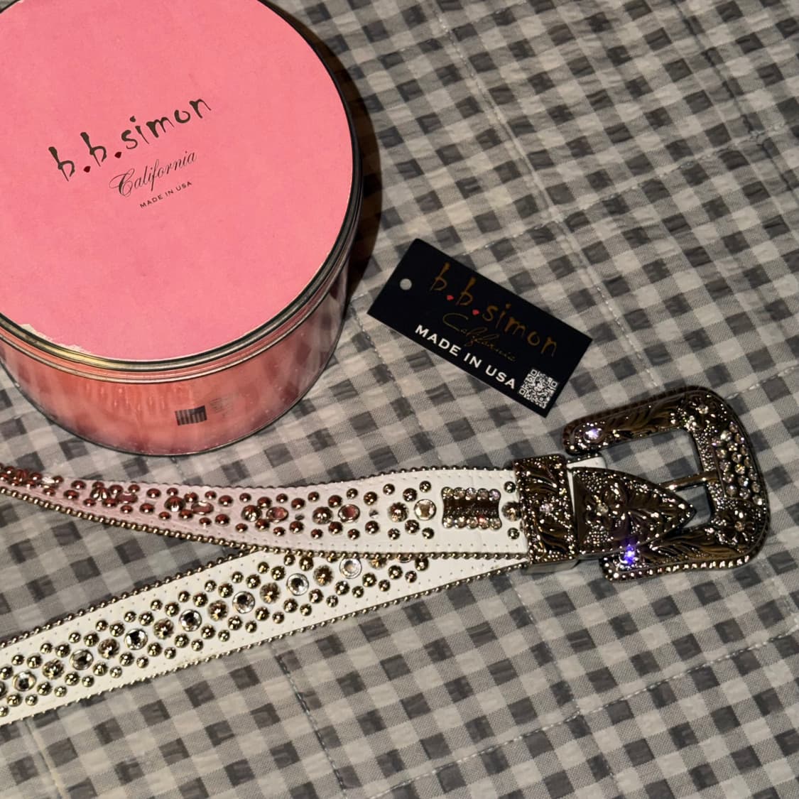 (32) b.b.simon 비비시몬 Trojan 벨트 화이트 상품이미지2