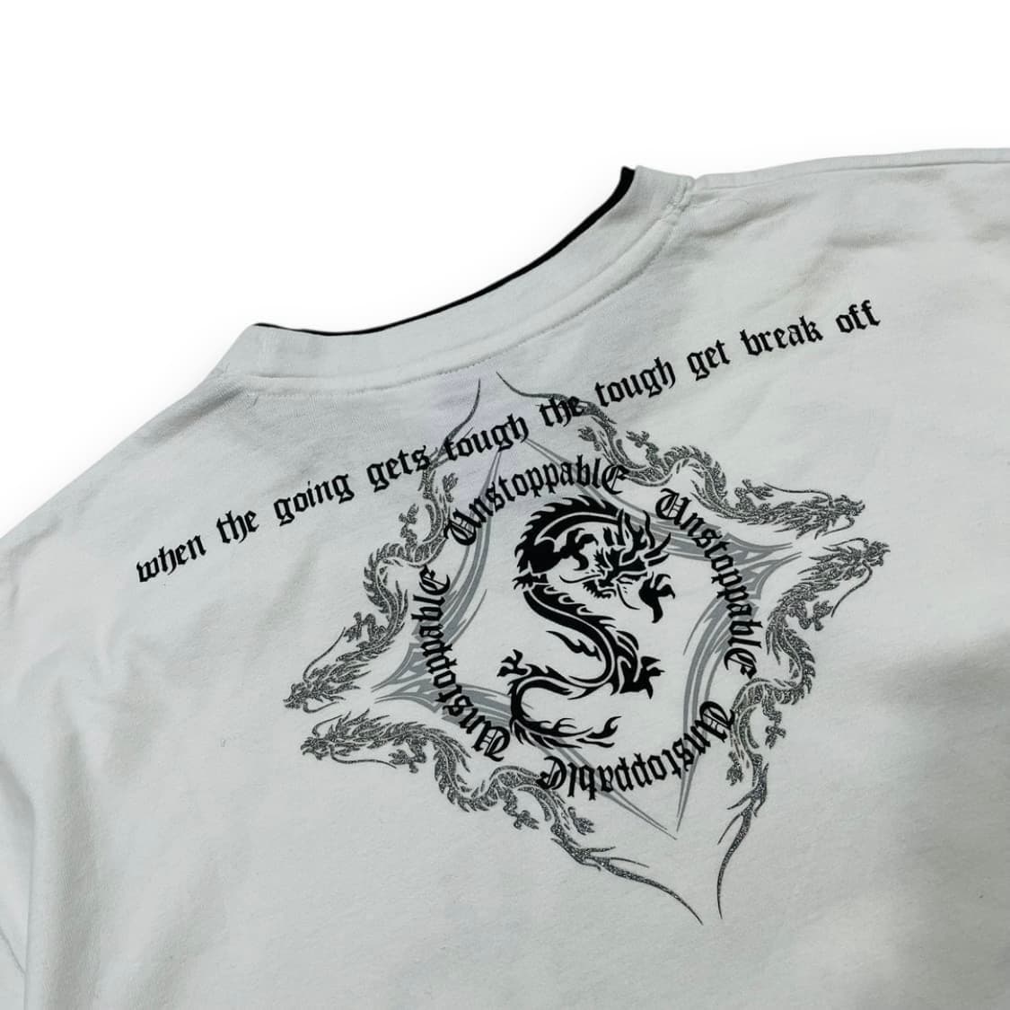 Break Off 트라이벌 드래곤 타투 스트릿 반팔 티셔츠 상품이미지5
