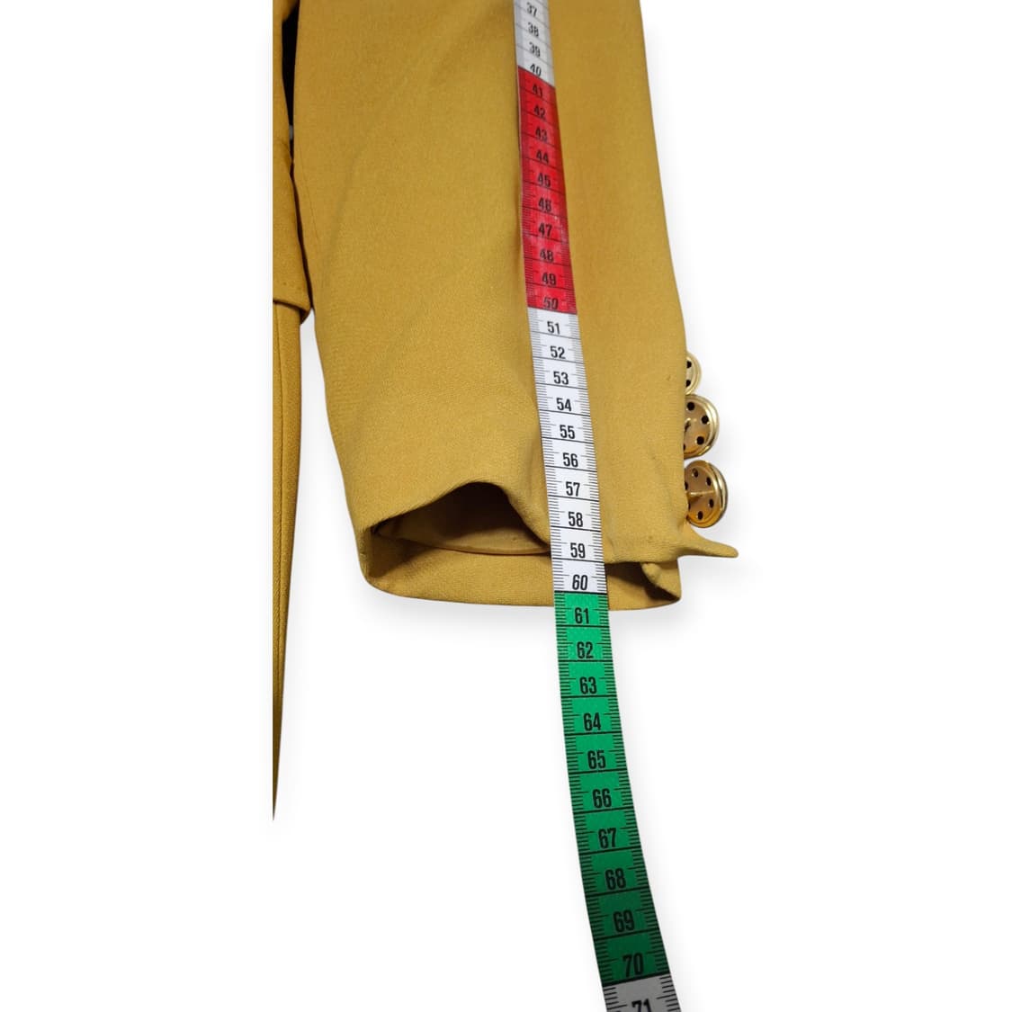 66,L)발렌티노 Miss V 더블 브레스티드 블레이저 머스타드 옐로우 상품이미지7