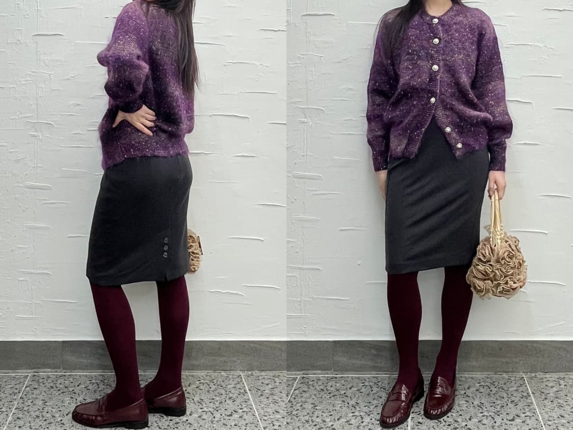 sparkle purple cardigan 상품이미지3