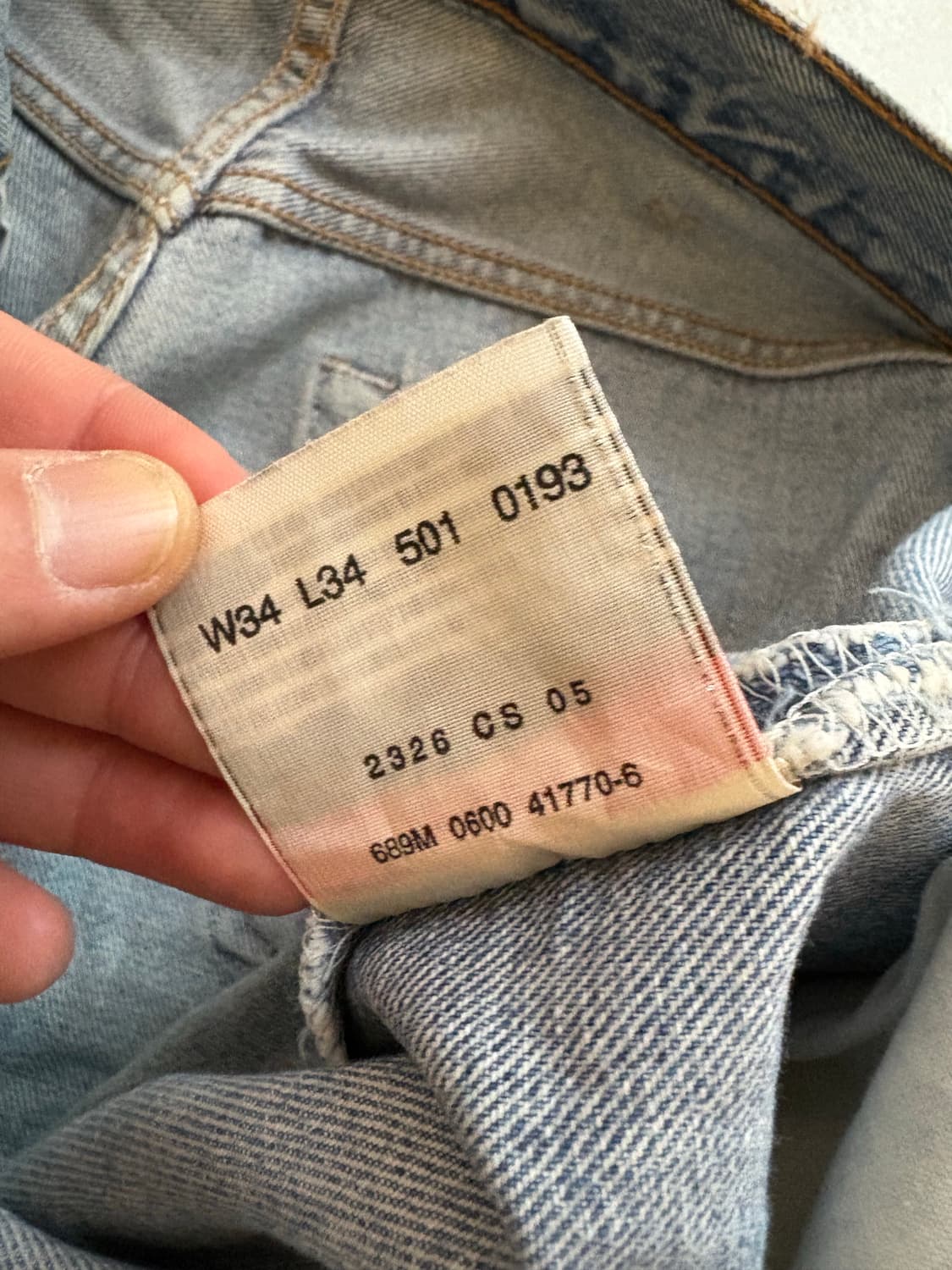 00‘s vtg Levis 501 USA Denim pant. 상품이미지4