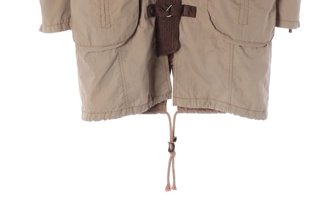 HUM 빈티지 무드 덤블 안감 버클 디테일 후드 야상 상품이미지6