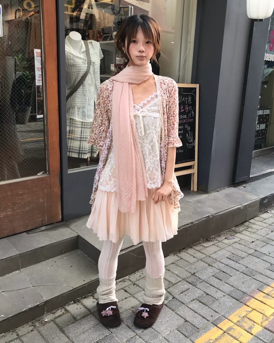 𖤐여리 온나 플라워 레이스 코디 set𖤐 상품이미지2