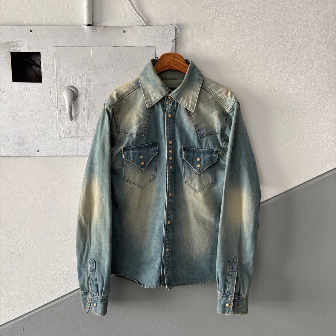 넘버나인 타카히로 미야시타 디스트레스 웨스턴 셔츠 상품이미지4