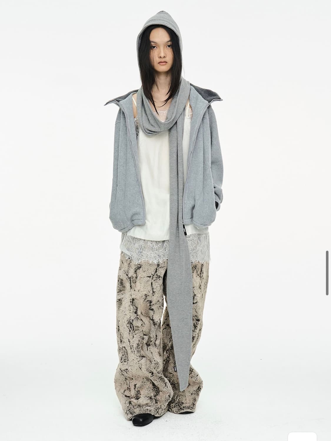 세릭 SHEARED FUR WIDE PANTS / BEIGE 상품이미지2