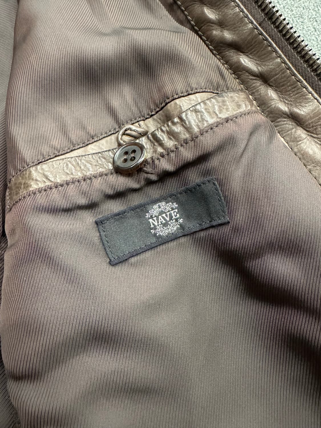 Japanese Brand NAVE 빈티지 여성 투웨이 가죽 자켓 상품이미지4