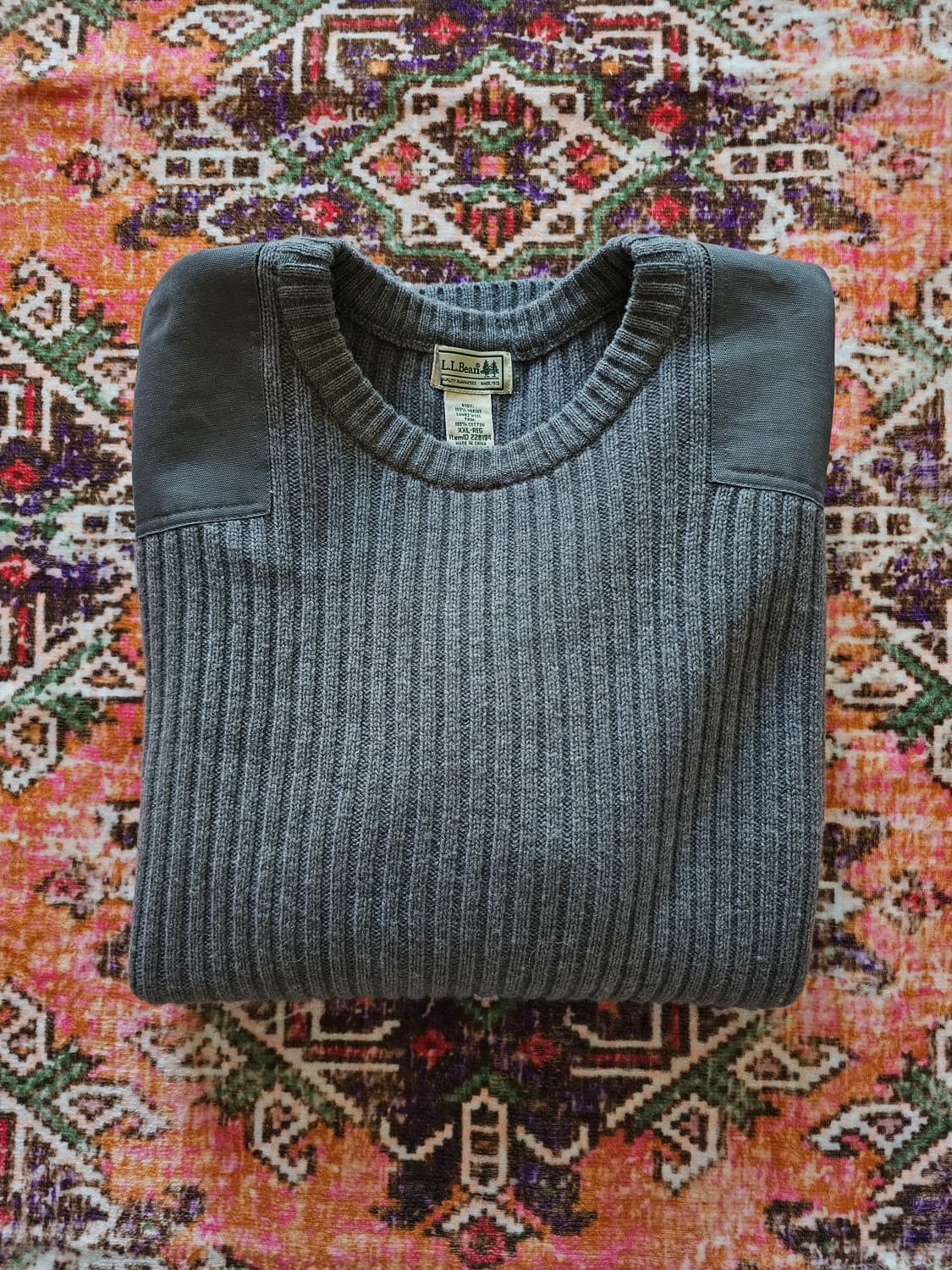 00s LL Bean 코만도 니트 웜그레이 (2XL) 상품이미지6