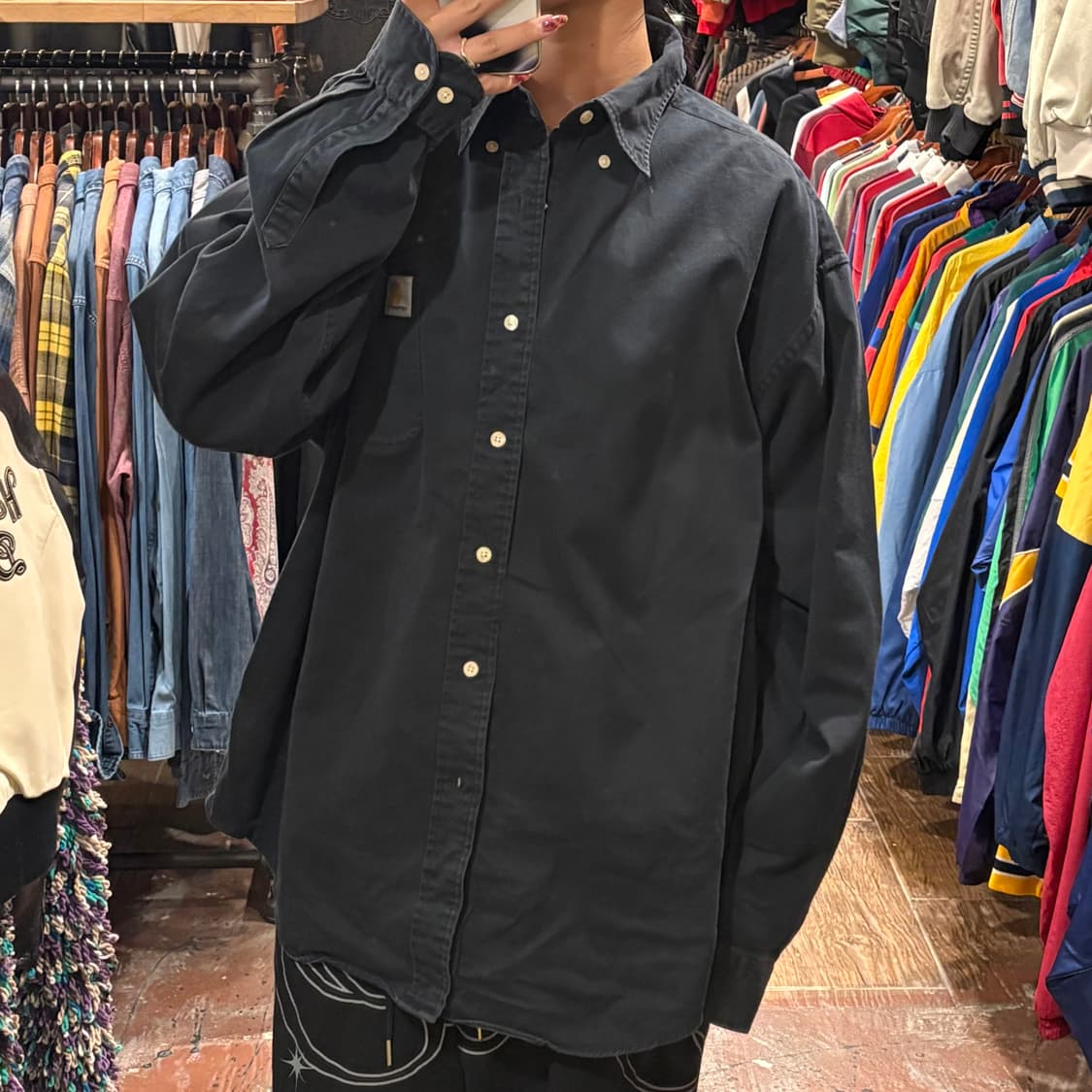 [HI] Carhartt 셔츠 블랙 상품이미지3