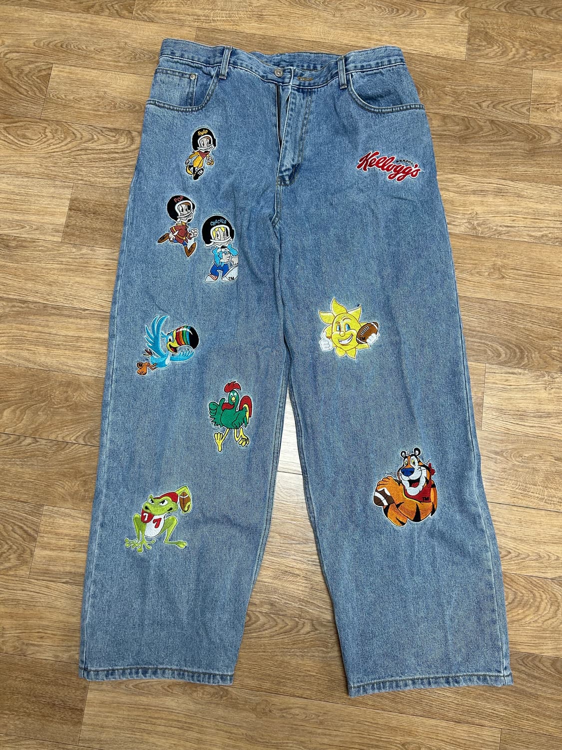 위캔더스 자수 데님 상품이미지1