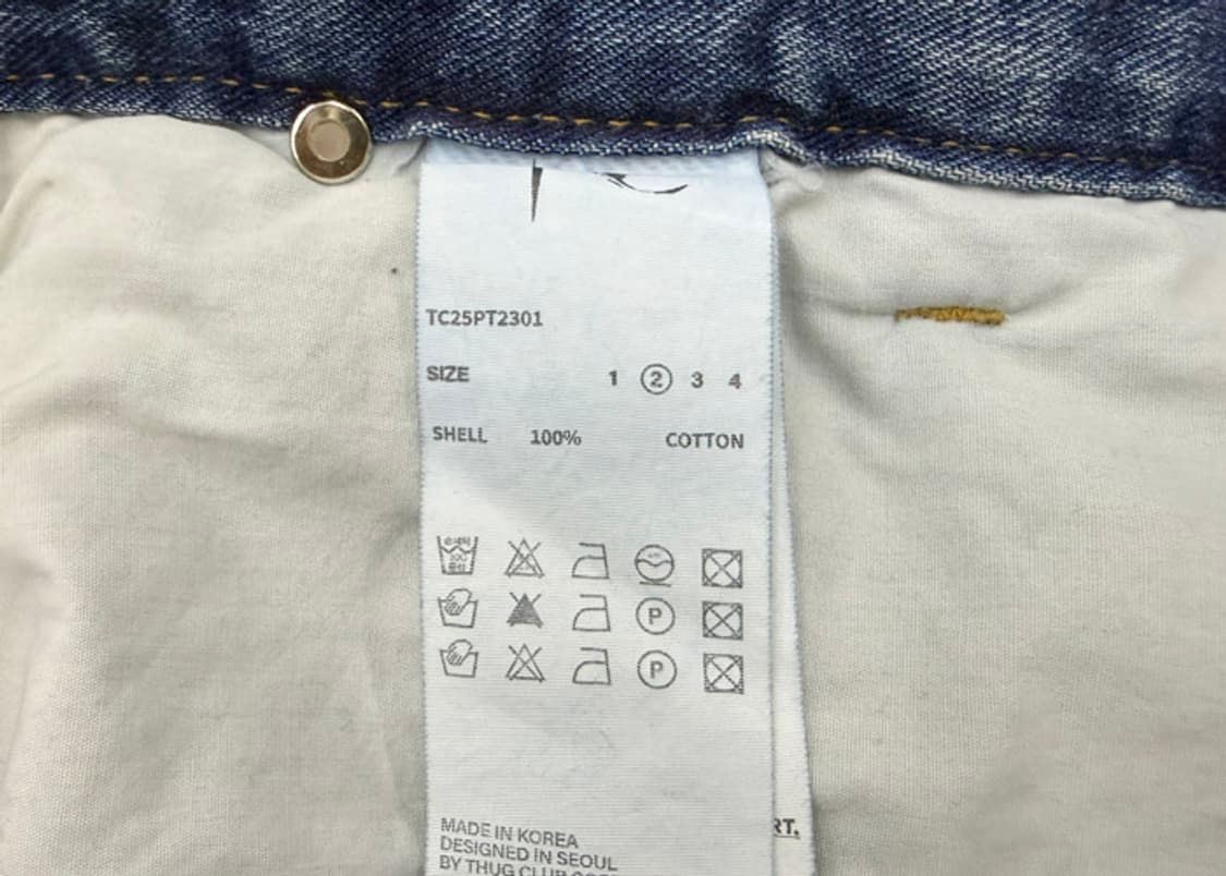 떠그클럽 25FW 엔젤스 데님 팬츠 블루 새상품 상품이미지10