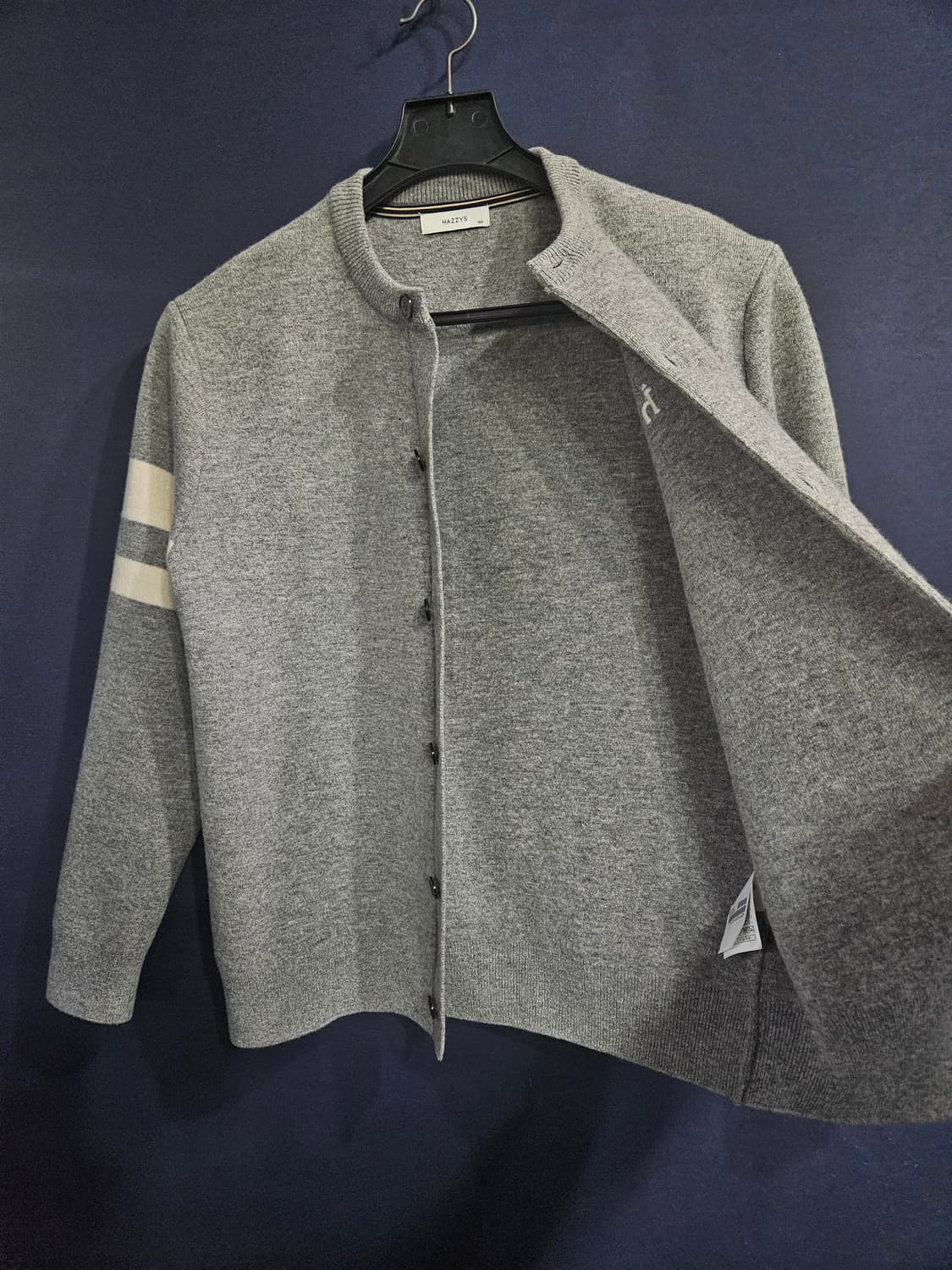 헤지스 그레이 남성 100 가디건  상품이미지8