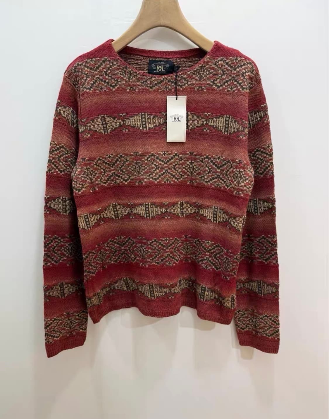 rrl 자카드 라운드 니트   L 상품이미지5