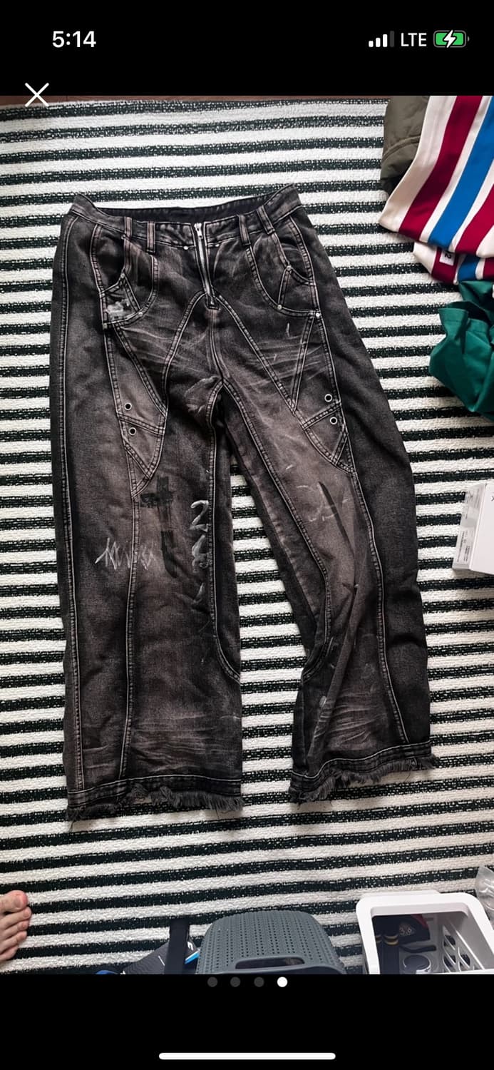 Personsoul 워싱 데님 L 상품이미지3