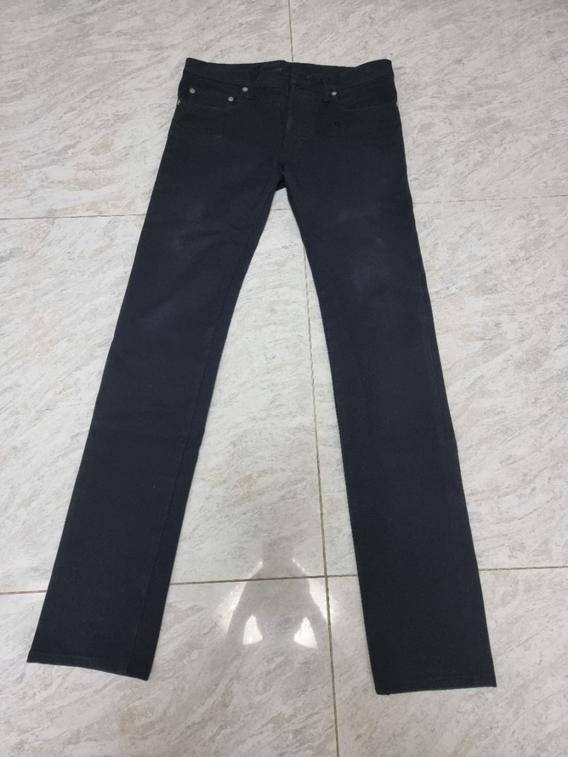 디올옴므 슈퍼슬렌더 스트레치 블랙진 28인치 상품이미지2