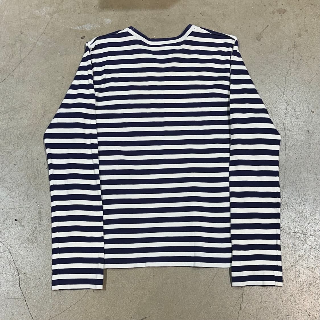 꼼데가르송 그린 와펜 여성용 스트라이프 롱슬리브  상품이미지3