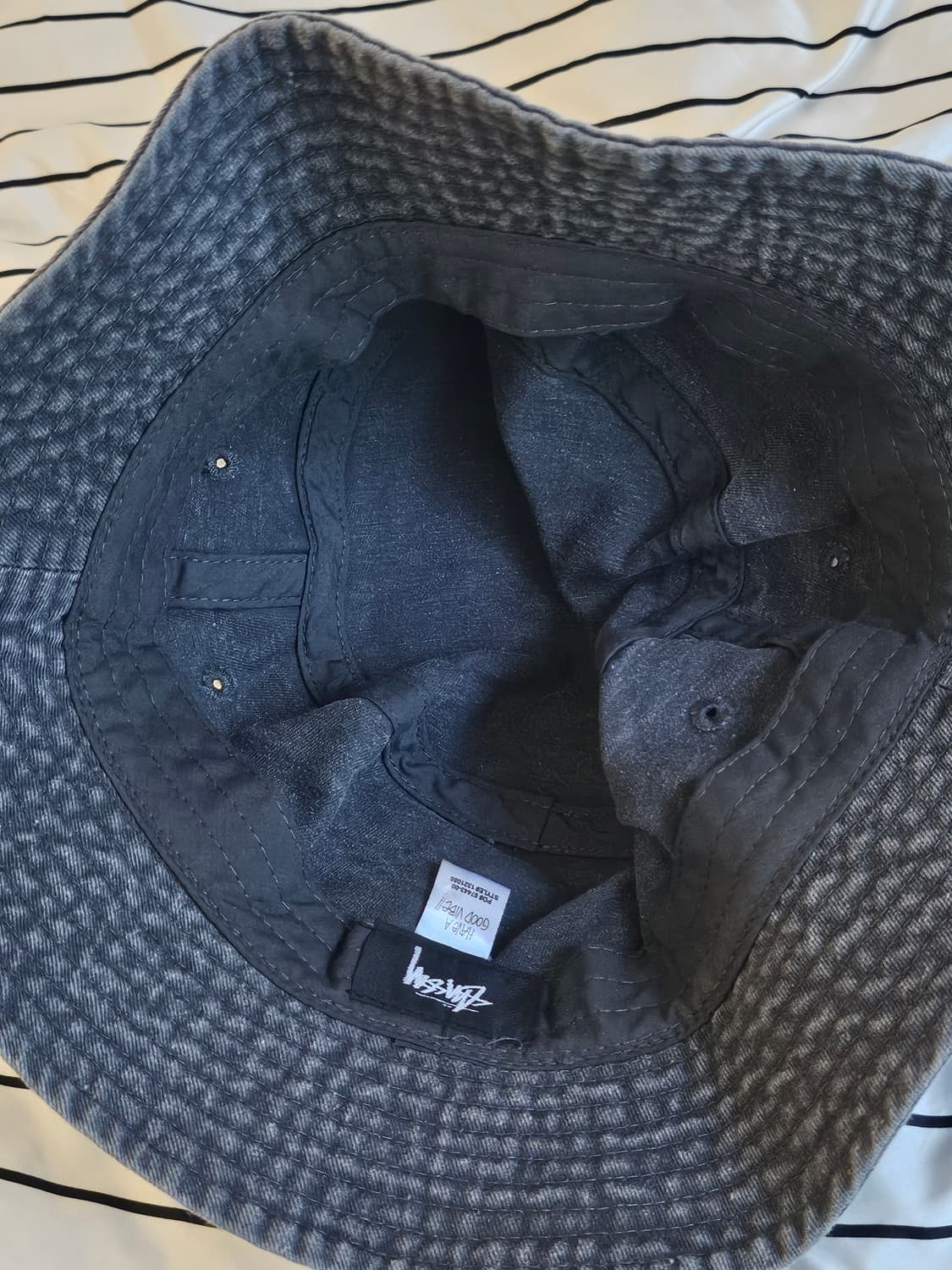 스투시 그레이 버킷햇 상품이미지2