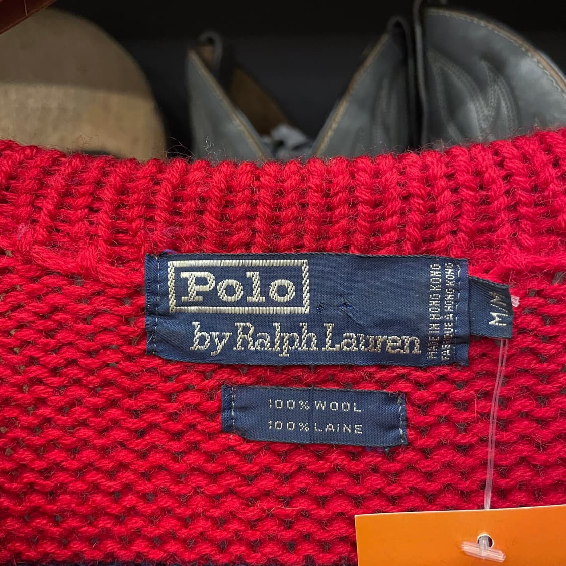 90s 폴로 랄프로렌 쿠키 패치 스트라이프 니트 스웨터 상품이미지7