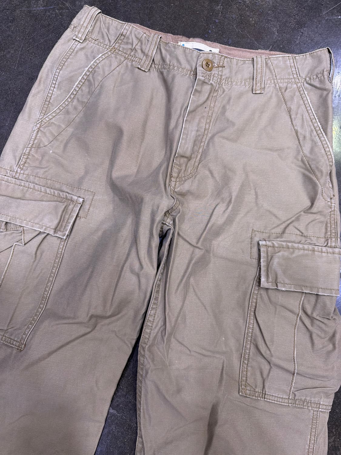 HCO 빈티지 데미지 워싱 카고팬츠 베이지 32 상품이미지3