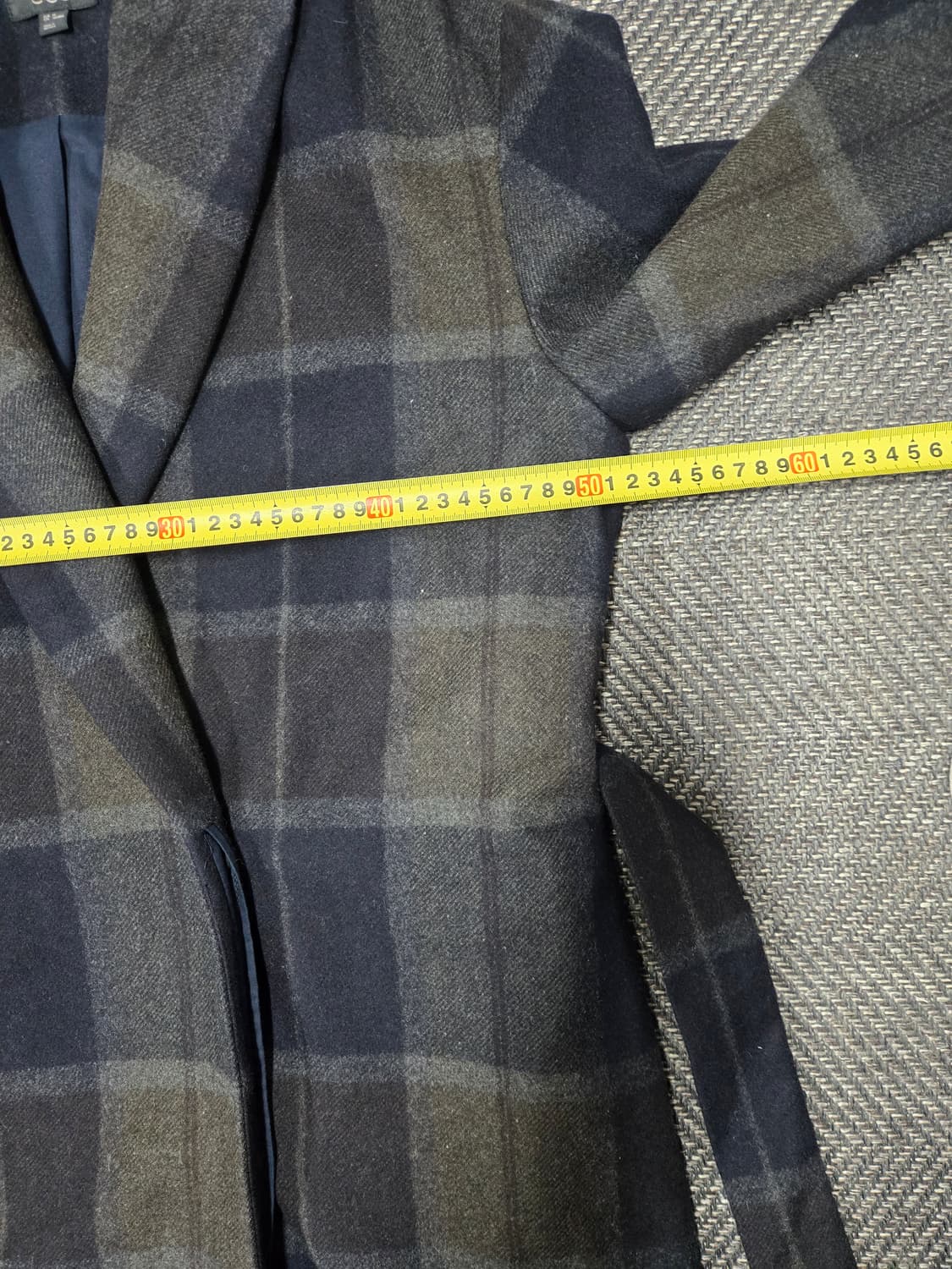 코스 COS 모75% 혼방 체크 코트 상품이미지6