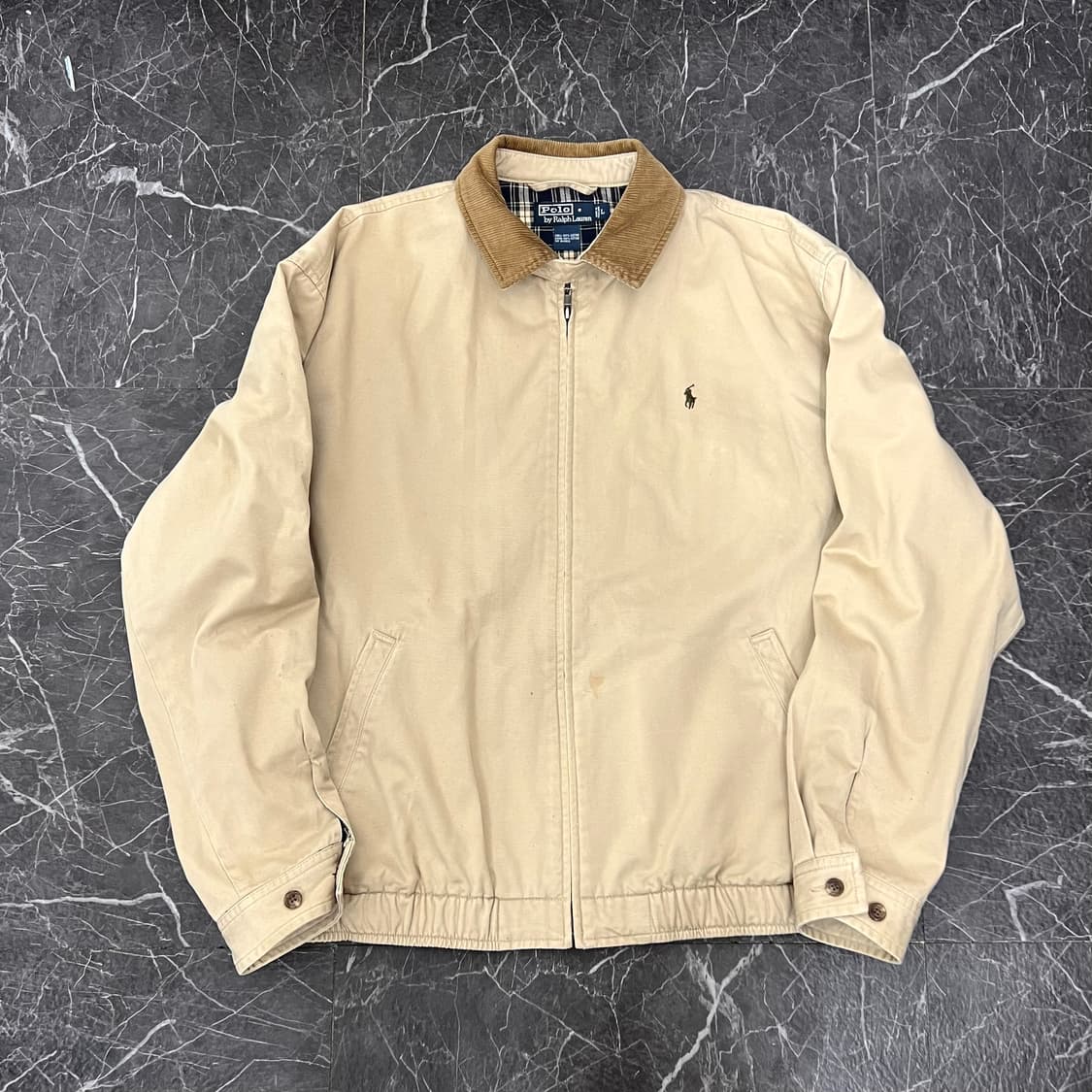 폴로랄프로렌 90s 코듀로이 카라넥 베이포드 스윙 자켓 상품이미지3