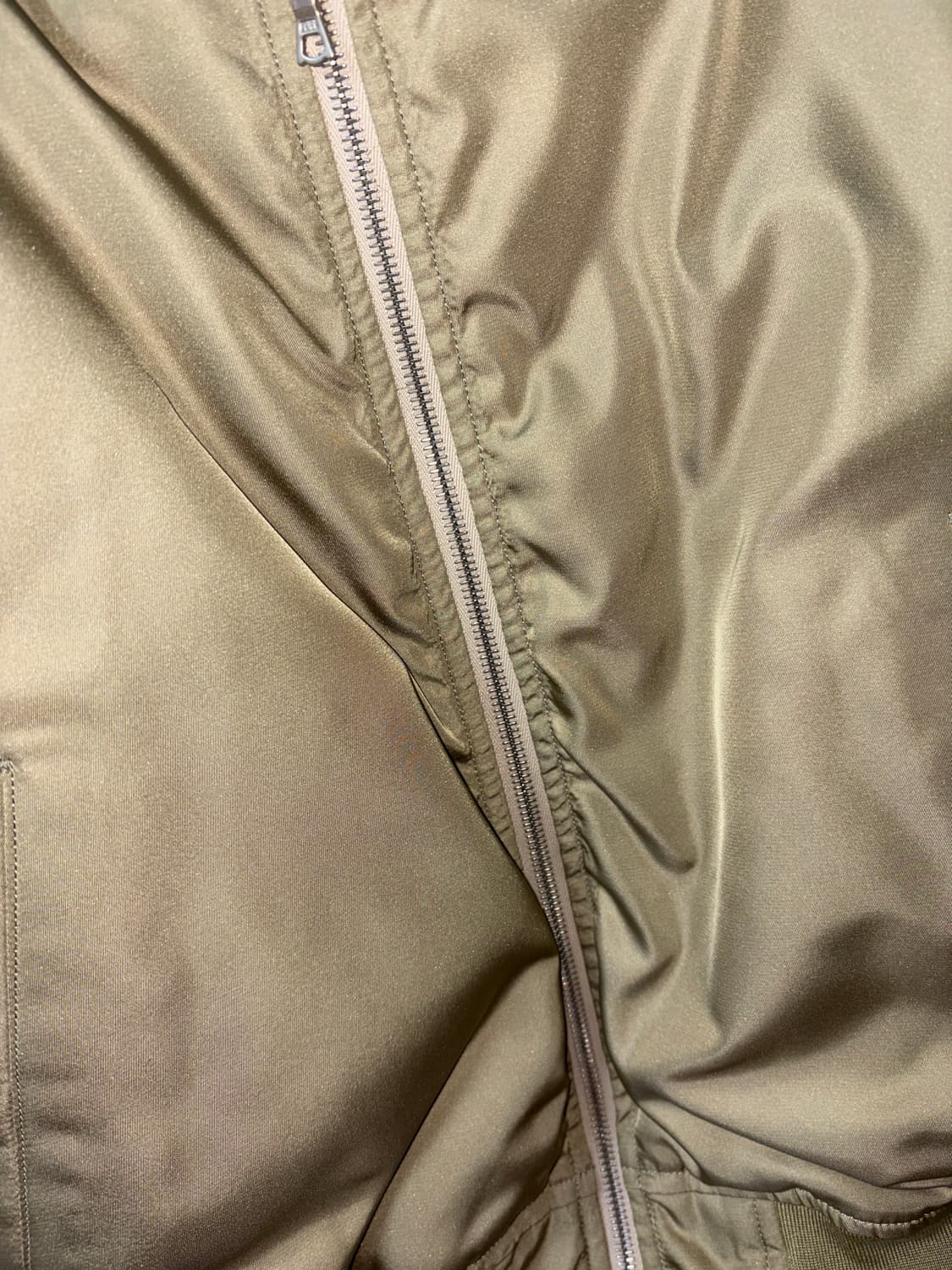 오라리 하이 실크 트윌 플라이트 블루종 MA-1 (새상품, 0사이즈) 상품이미지6