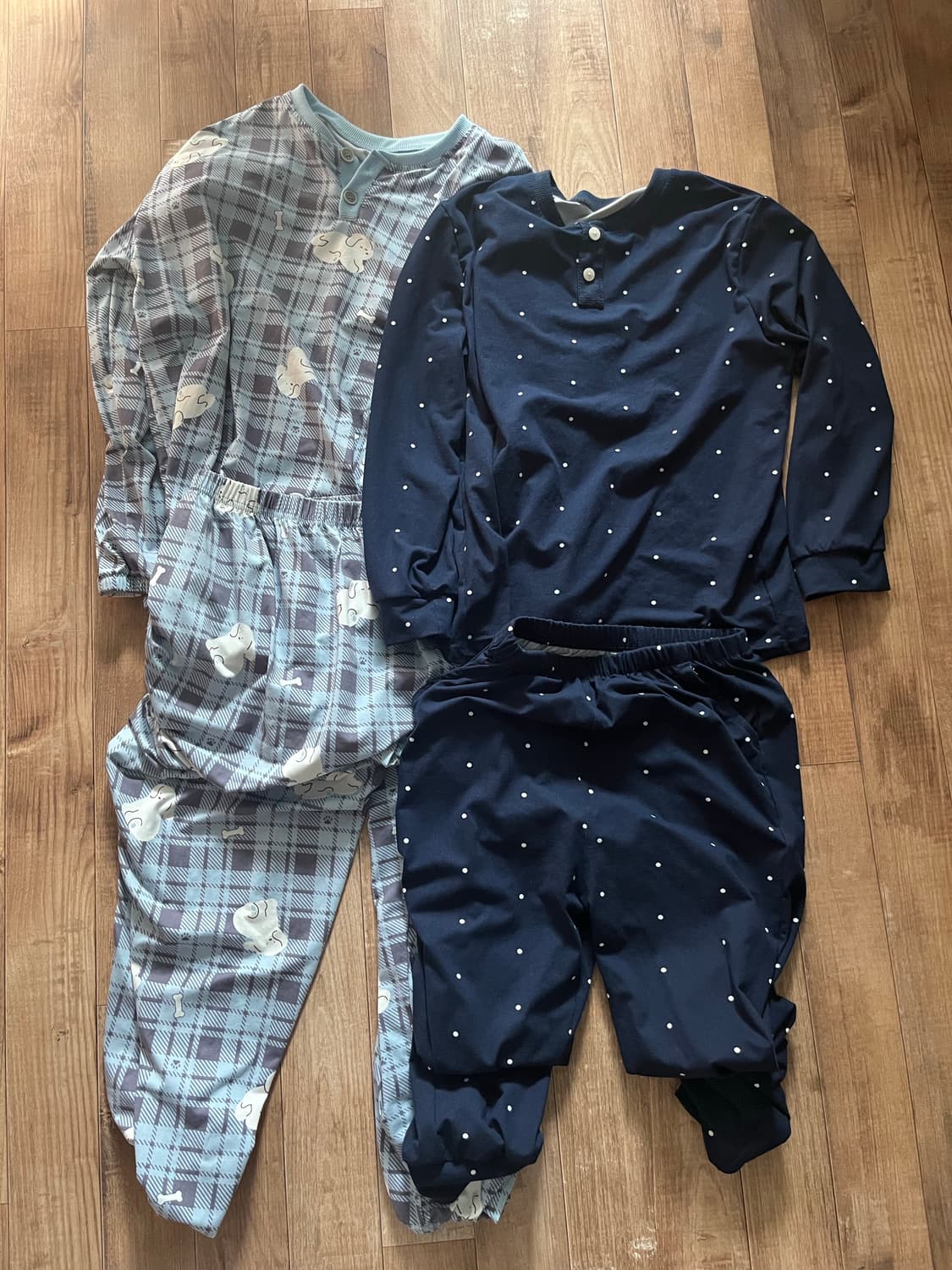 피치기모 잠옷 체크잠옷 도트잠옷 홈웨어 파자마 상품이미지1