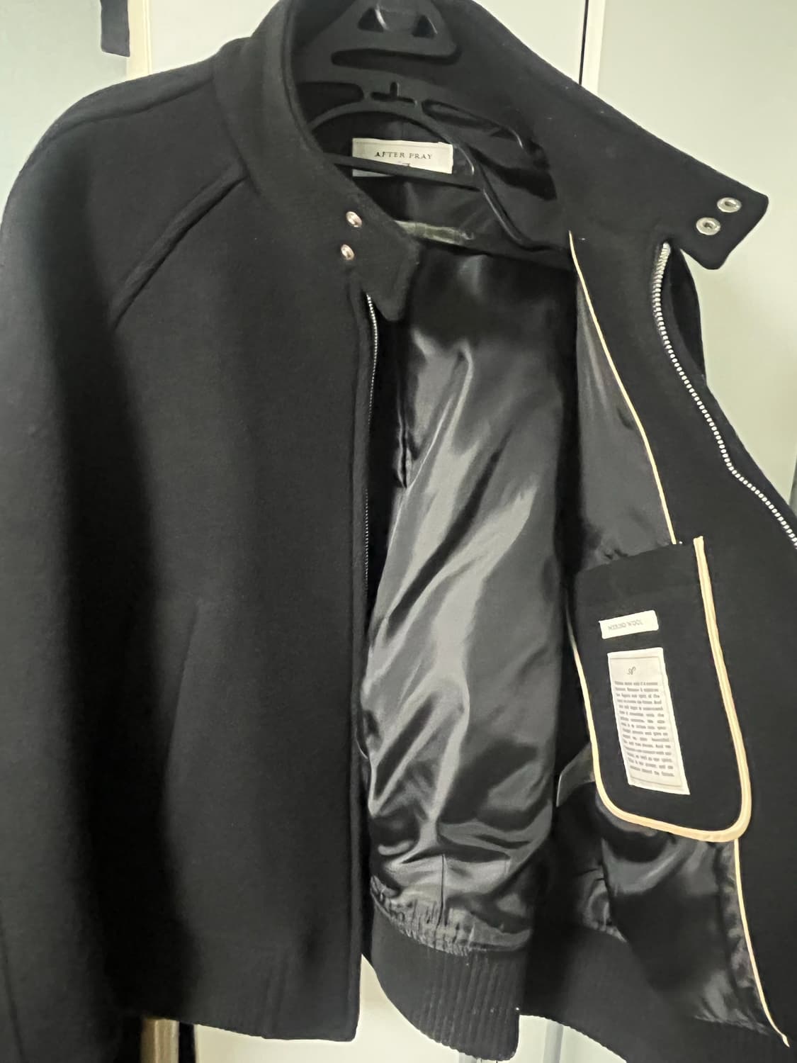 애프터프레이 해링턴 자켓 블랙 상품이미지2