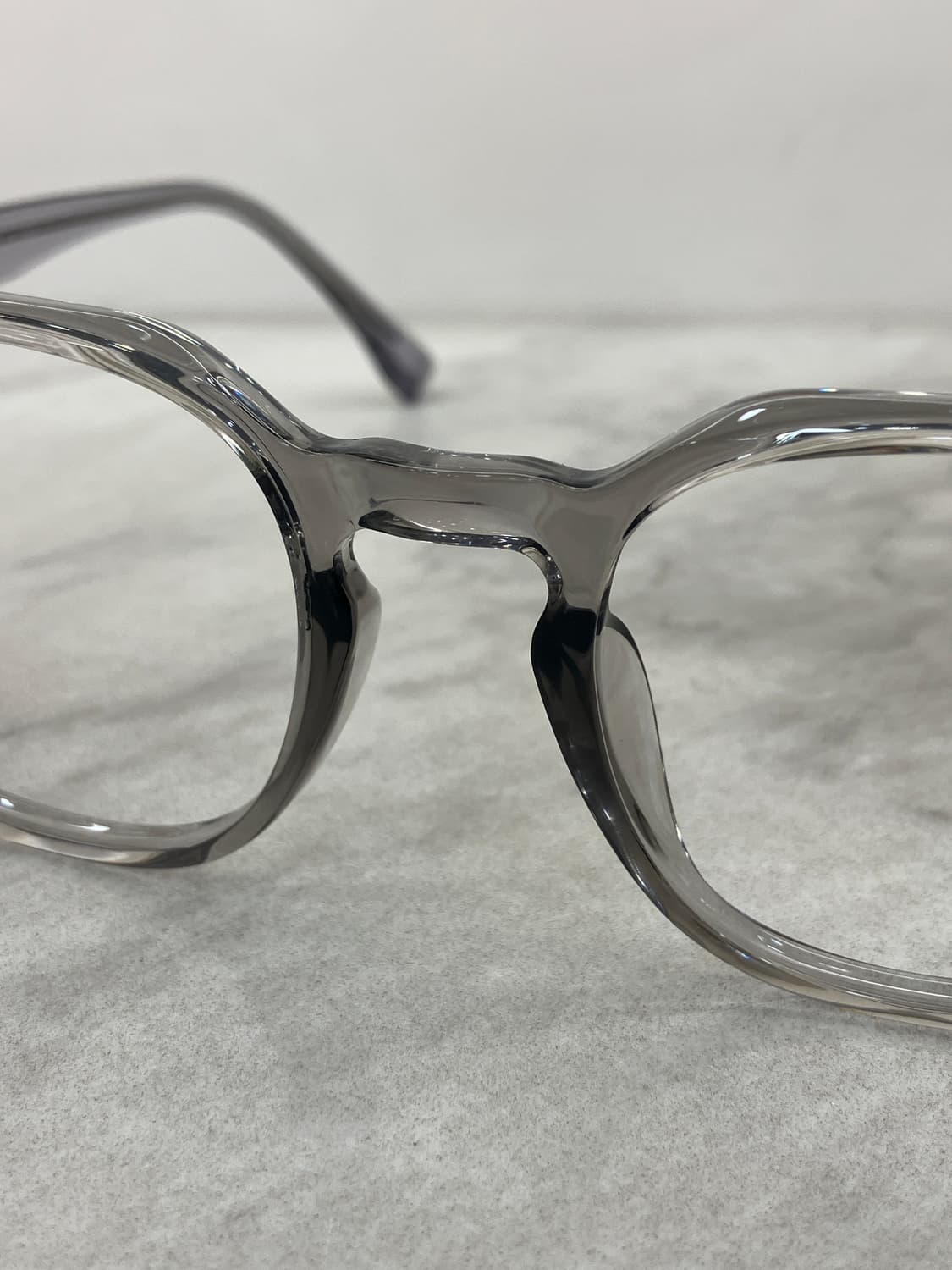 B76 KS 투명 그레이 웰링턴 뿔테 안경6836 상품이미지5