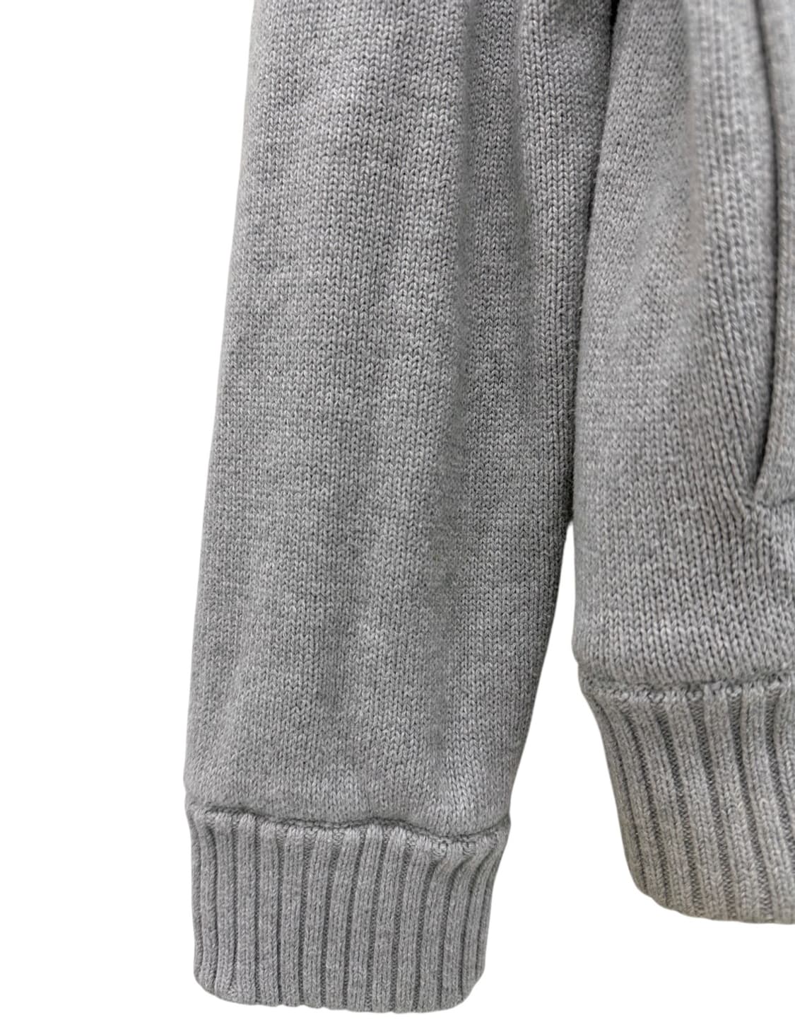 타미힐피거 기모 니트집업 그레이 (L) 상품이미지5