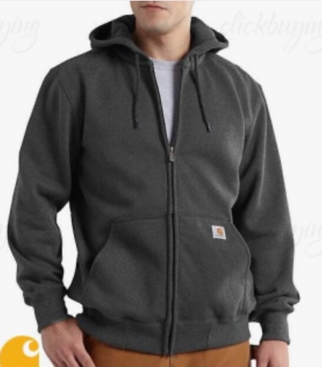 칼하트 레인디펜더 후드집업 카본헤더 색상 s 상품이미지2